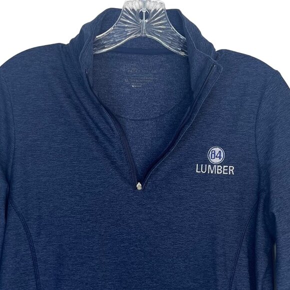 Peter Millar 84 Lumber Quarter Zip Pullover Womens Medium Blue - Picture 6 of 10